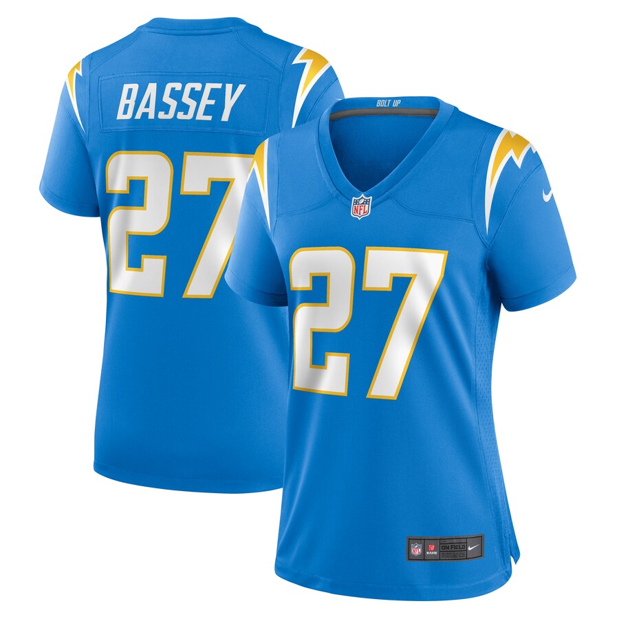 Women's Los Angeles Chargers Essang Bassey Nike  Powder Blue  Game Jersey - Jersey