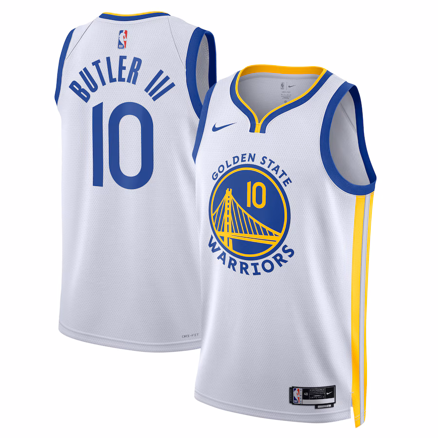 Unisex Golden State Warriors Jimmy Butler Nike White Swingman Jersey - Association Edition - Jersey