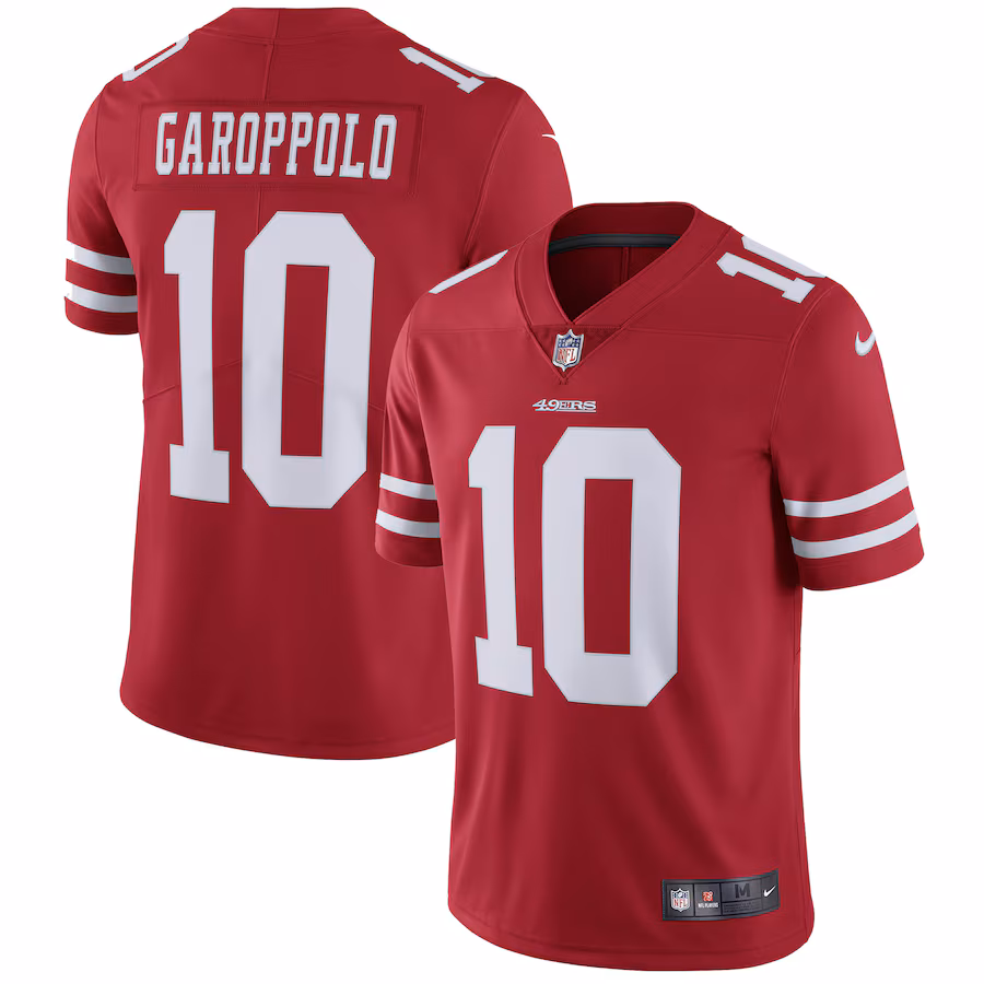 Men's San Francisco 49ers Jimmy Garoppolo Nike Scarlet Vapor Untouchable Limited Jersey - Jersey