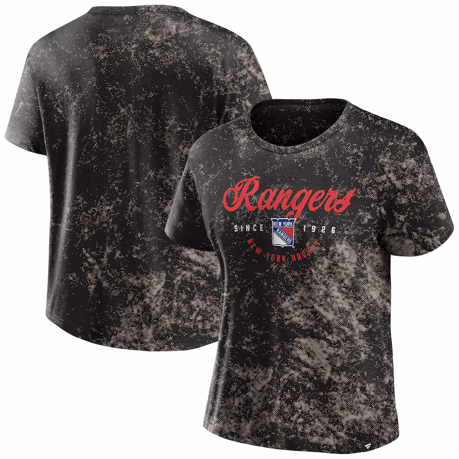 Women's New York Rangers Fanatics Black Breakaway T-Shirt - Jersey