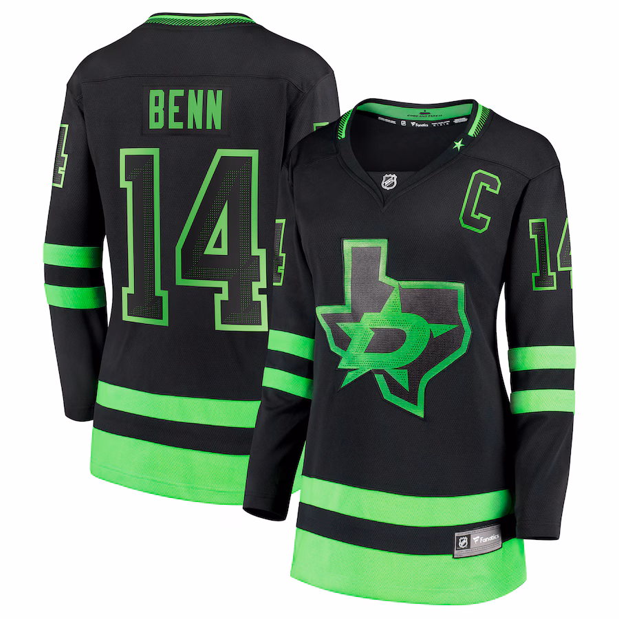 Women's Dallas Stars Jamie Benn Fanatics Black Alternate Premier Breakaway Player Jersey - Jersey