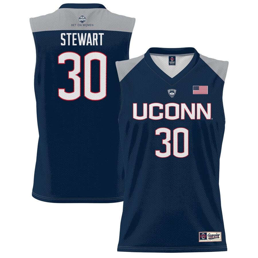 Youth GameDay Greats Breanna Stewart Navy UConn Huskies Lightweight Basketball Alumni Jersey - Jersey
