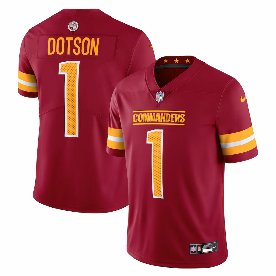 Men's Washington Commanders Jahan Dotson Nike Burgundy  Vapor Untouchable Limited Jersey - Jersey