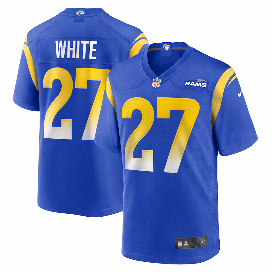 Men's Los Angeles Rams Tre'Davious White Nike  Royal Team Game Jersey - Jersey