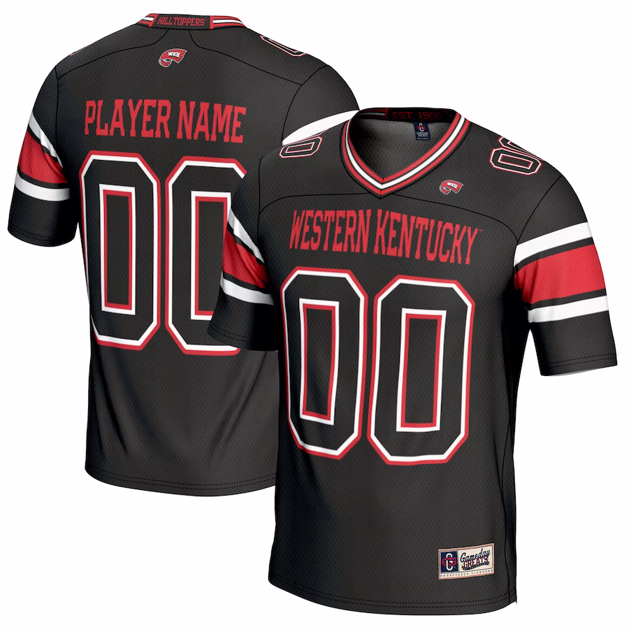 Western Kentucky Hilltoppers GameDay Greats Youth NIL Pick-A-Player Football Jersey - Black - Jersey