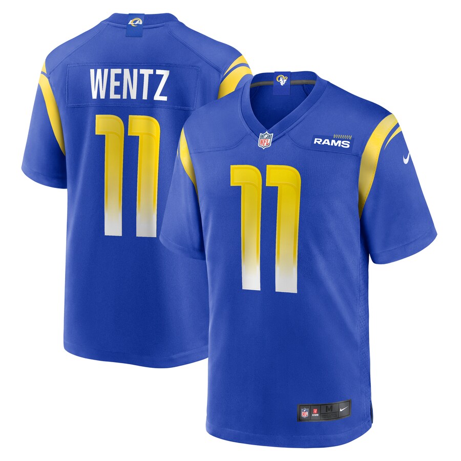 Men's Los Angeles Rams Carson Wentz Nike  Royal Team Game Jersey - Jersey