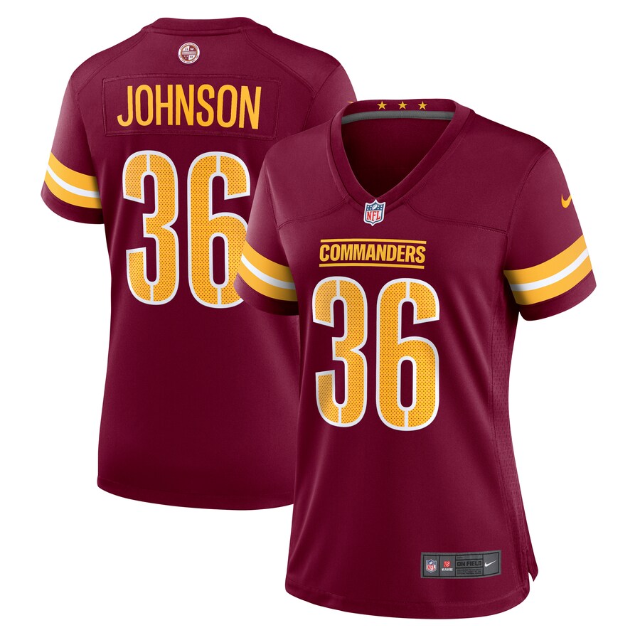 Women's Washington Commanders Danny Johnson Nike  Burgundy  Game Jersey - Jersey