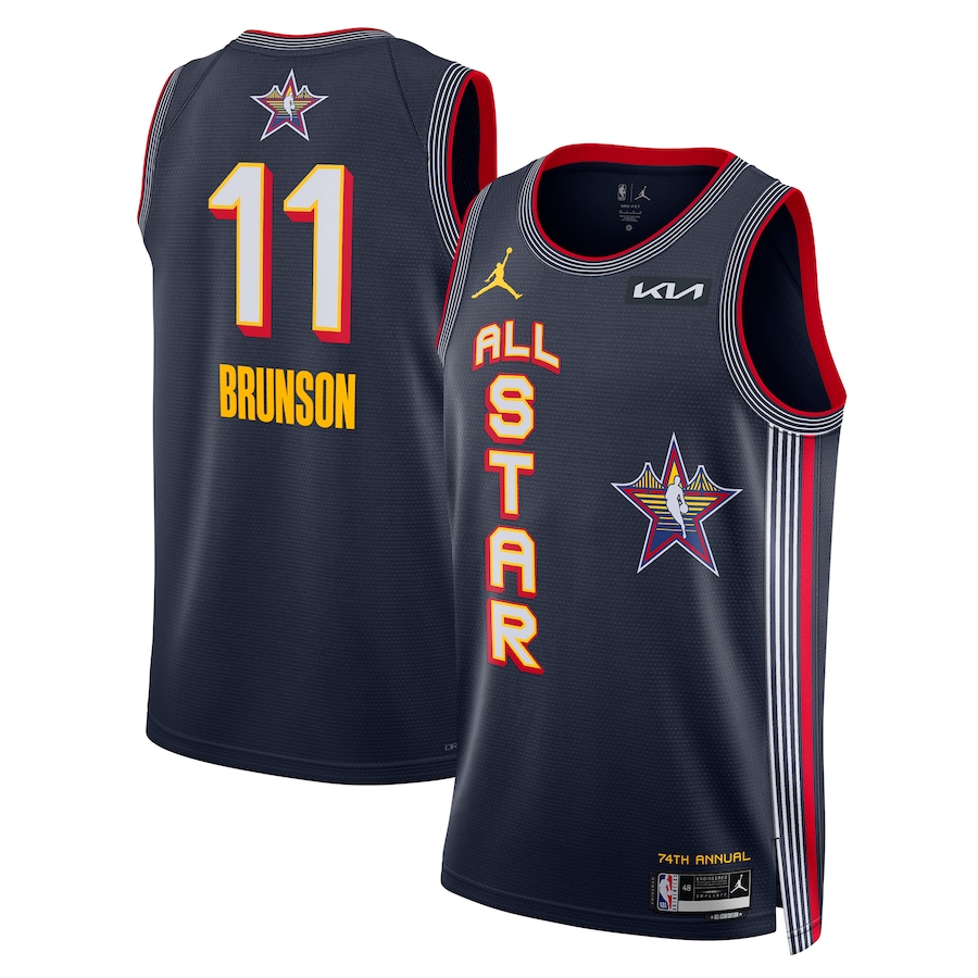 Unisex Jalen Brunson Nike Navy 2025 NBA All-Star Game Swingman Player Jersey - Jersey