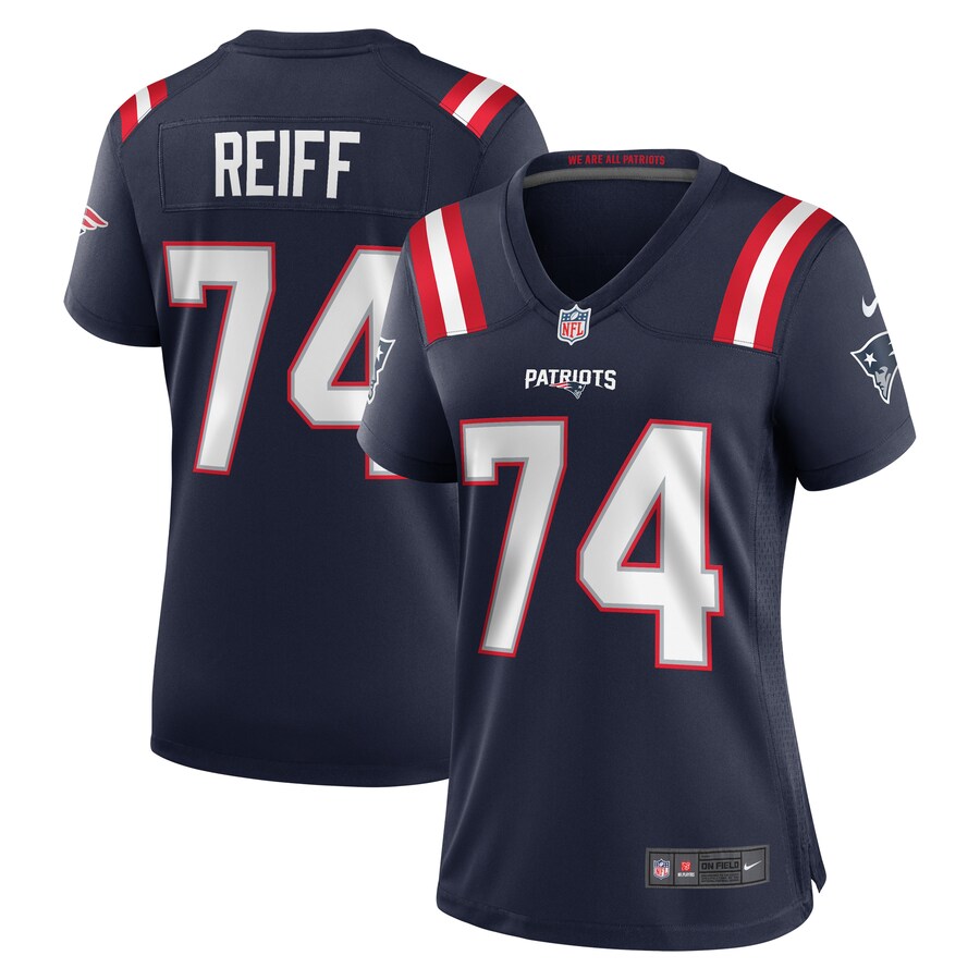 Women's New England Patriots Riley Reiff Nike Navy Game Jersey - Jersey