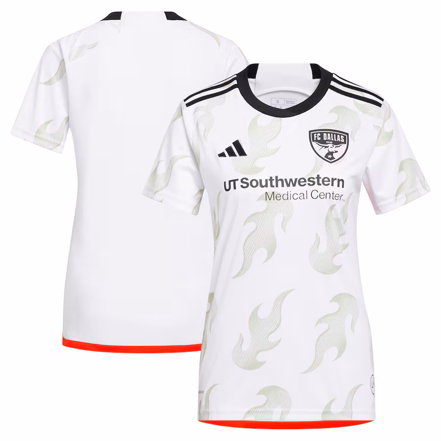 Women's FC Dallas adidas White 2023 Burn Baby Burn Replica Jersey - Jersey
