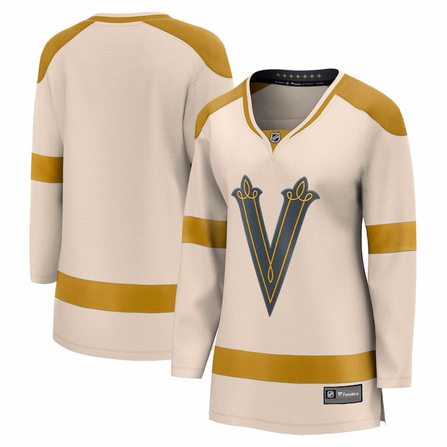 Women's Vegas Golden Knights Fanatics Cream 2024 NHL Winter Classic Breakaway Jersey - Jersey