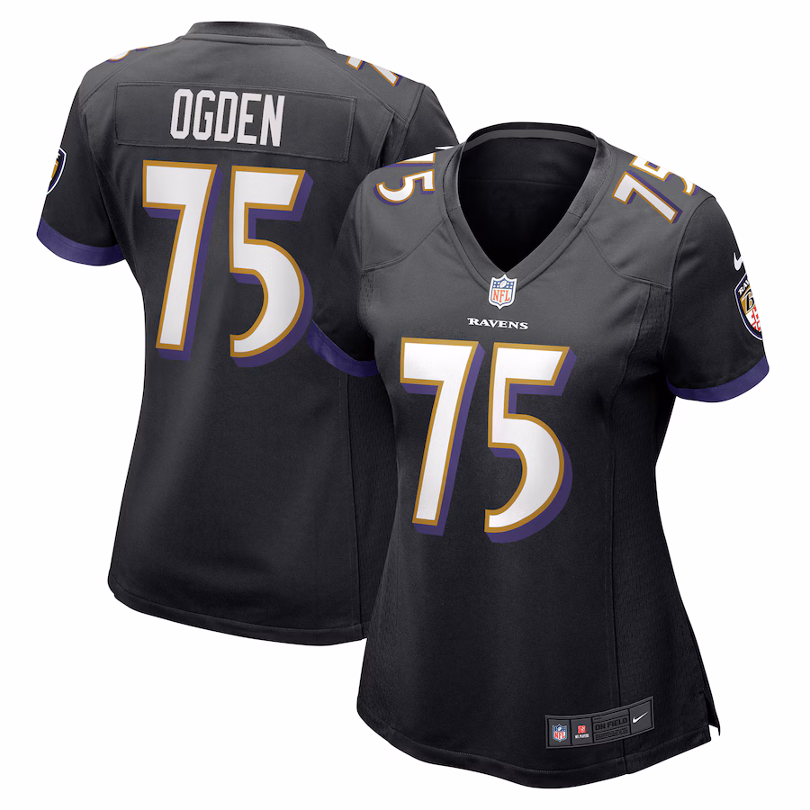Women's Baltimore Ravens Jonathan Ogden Nike Black Retired Player Jersey - Jersey