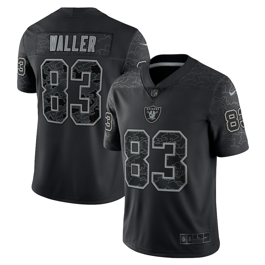 Men's Las Vegas Raiders Darren Waller Nike Black RFLCTV Limited Jersey - Jersey
