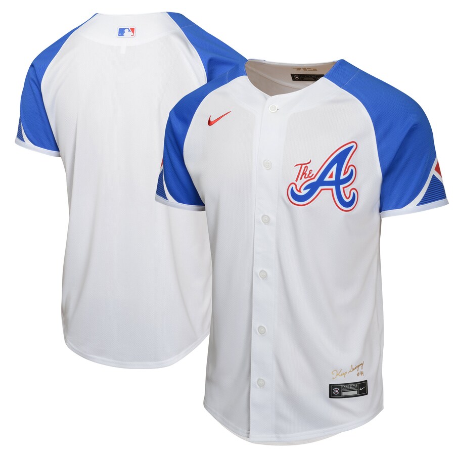 Youth Atlanta Braves  Nike White City Connect Limited Jersey - Jersey