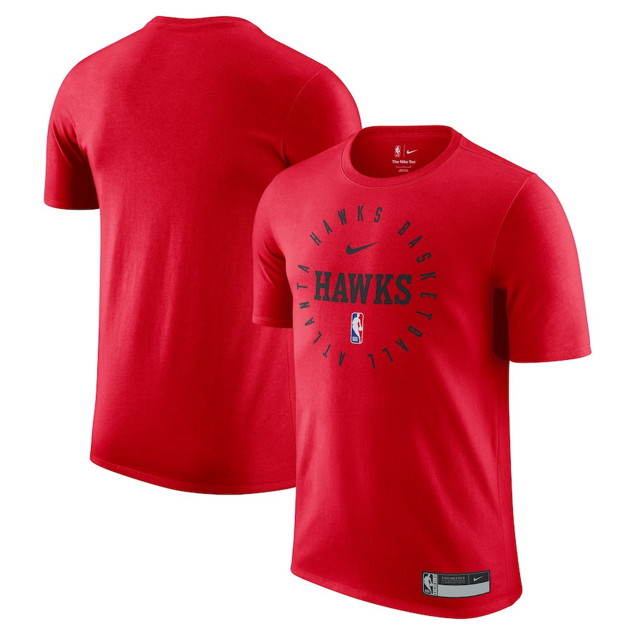 Men's Atlanta Hawks Nike Red 2024/25 Legend On-Court Practice Performance T-Shirt - Jersey