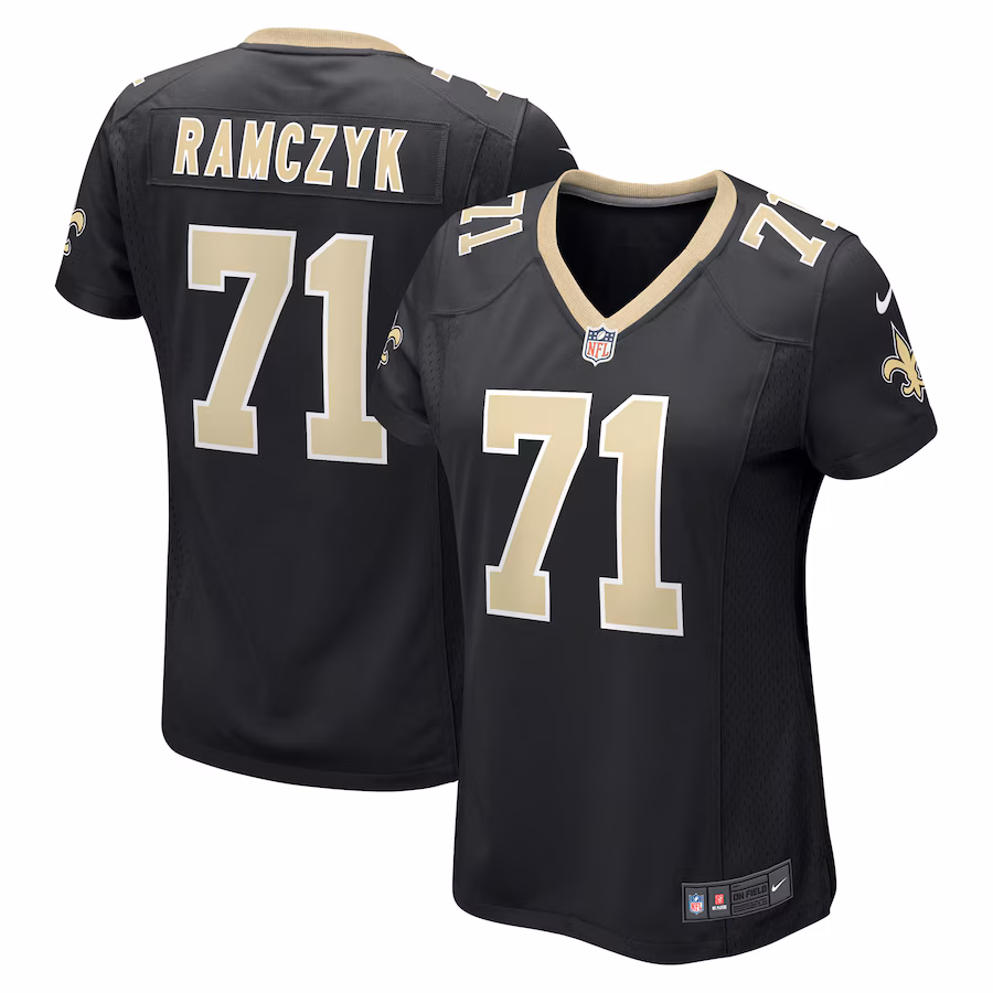 Women's New Orleans Saints Ryan Ramczyk Nike Black Game Jersey - Jersey