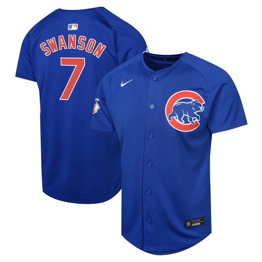 Youth Chicago Cubs Dansby Swanson Nike Royal Alternate Limited Player Jersey - Jersey
