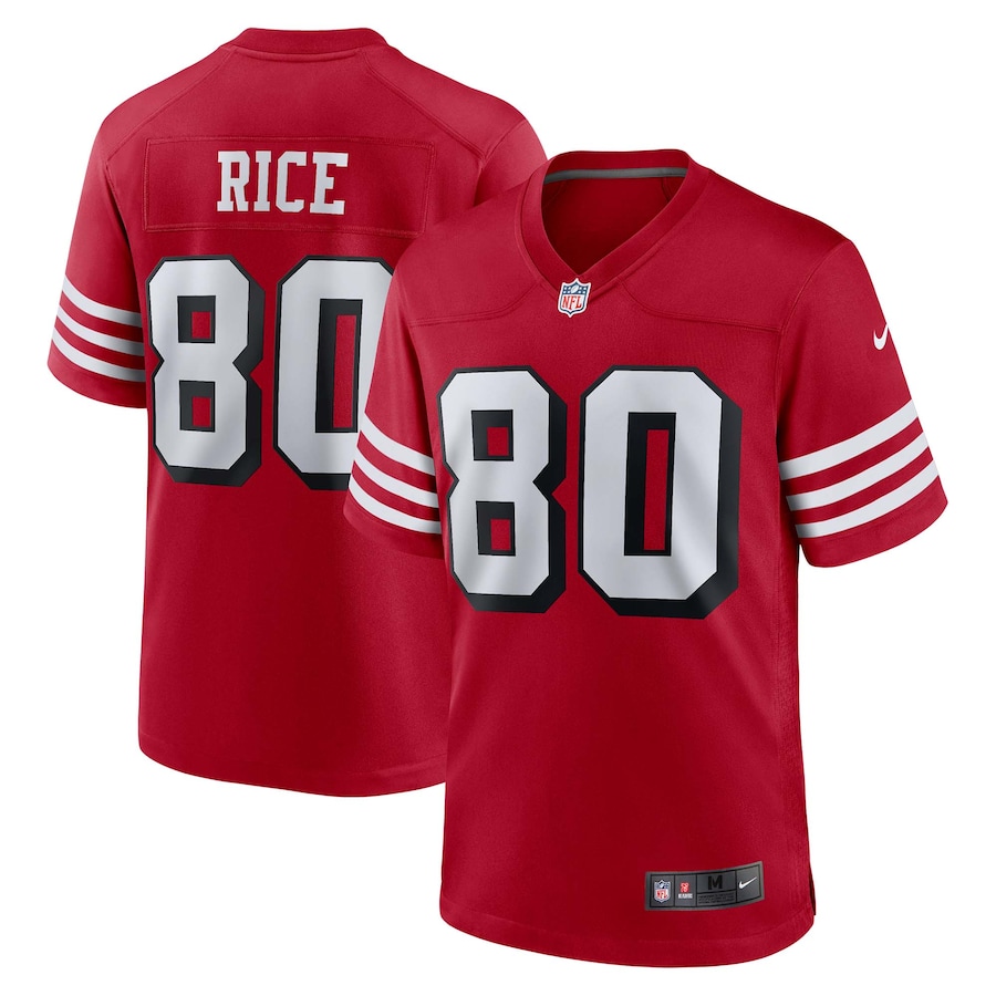 Men's San Francisco 49ers Jerry Rice Nike Scarlet Retired Player Alternate Game Jersey - Jersey