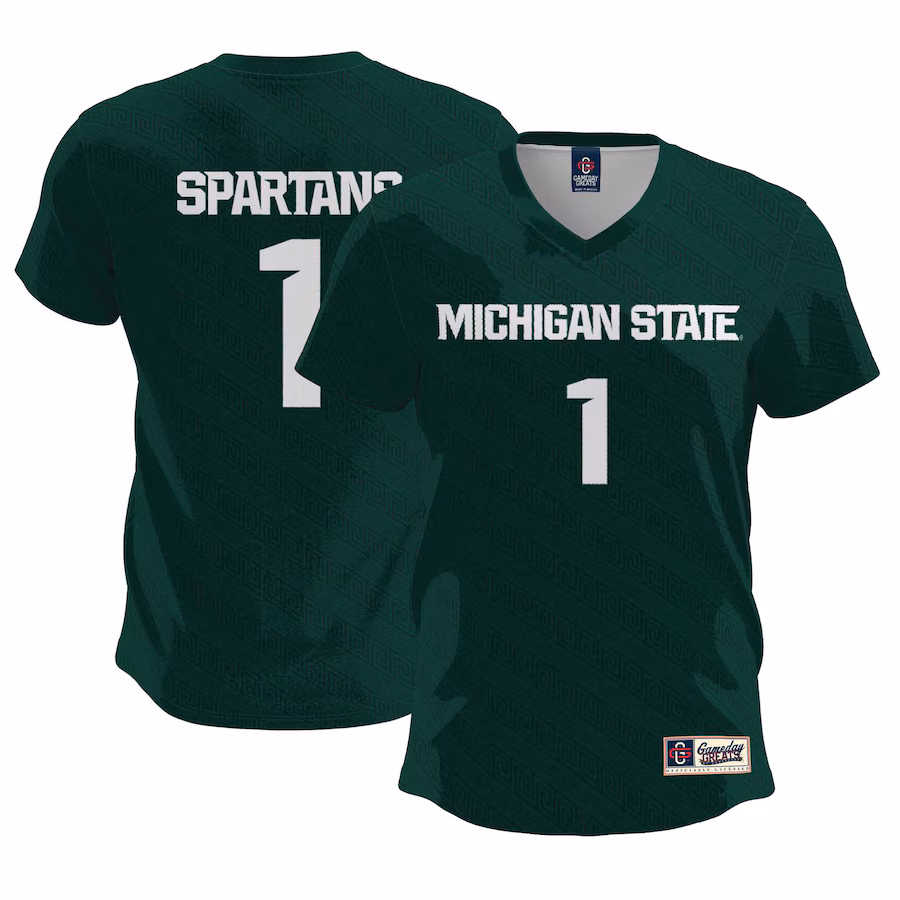 Women's GameDay Greats #1  Green Michigan State Spartans  Lightweight Soccer Team Jersey - Jersey