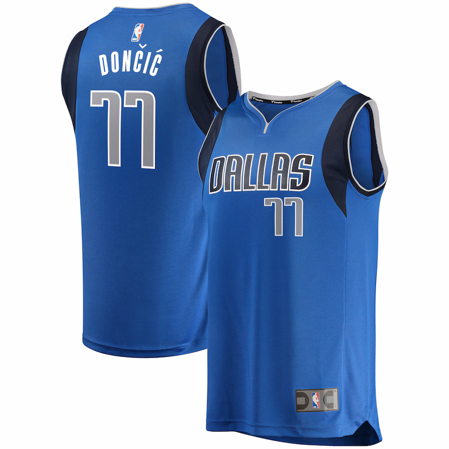Men's Dallas Mavericks Luka Doncic Fanatics Blue Fast Break Replica Jersey - Icon Edition - Jersey