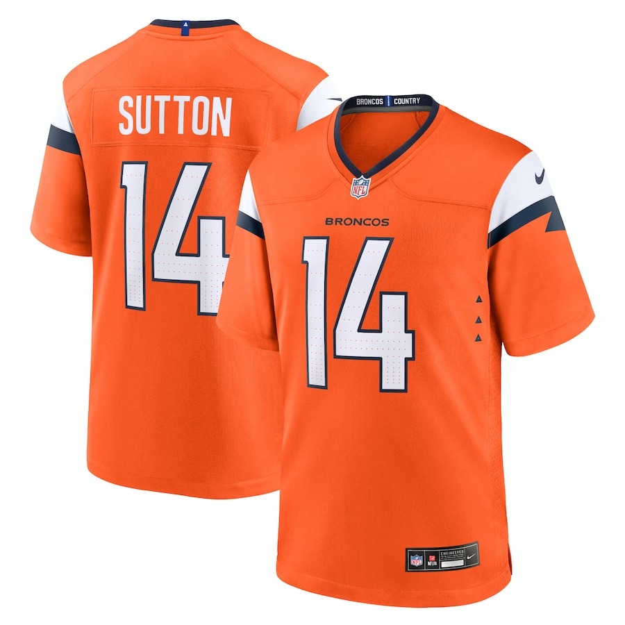 Men's Denver Broncos Courtland Sutton Nike Orange Game Jersey - Jersey