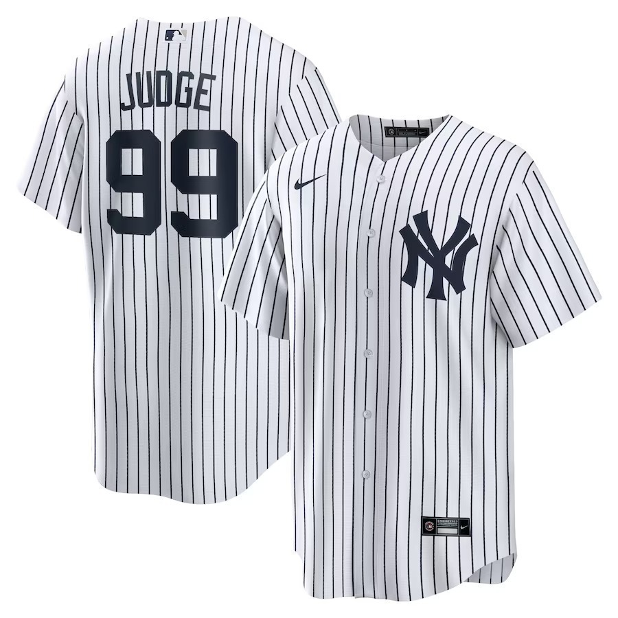 Men's New York Yankees Aaron Judge Nike White Home Replica Player Name Jersey - Jersey