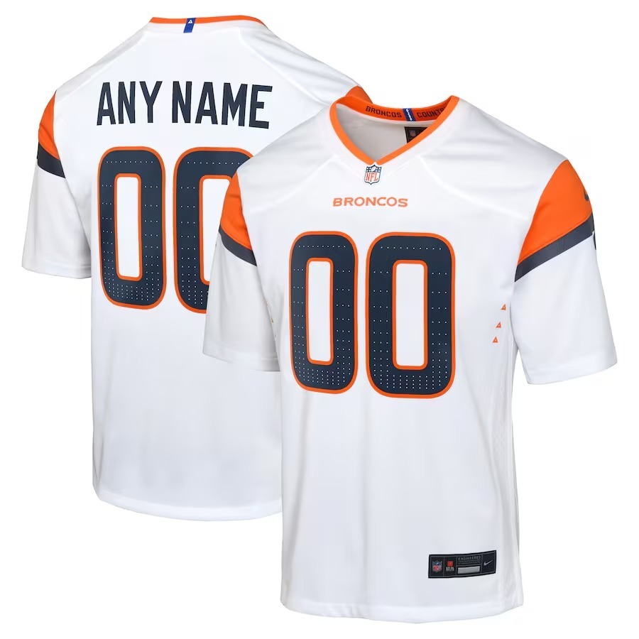 Youth Denver Broncos  Nike White Mile High Collection Custom Game Jersey - Jersey