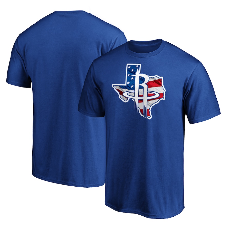 Men's Houston Rockets Royal Banner State T-Shirt - Jersey