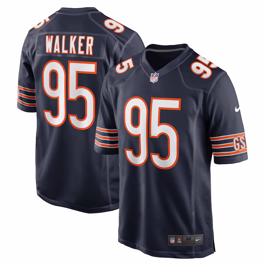 Men's Chicago Bears P.J. Walker Nike Navy Game Player Jersey - Jersey