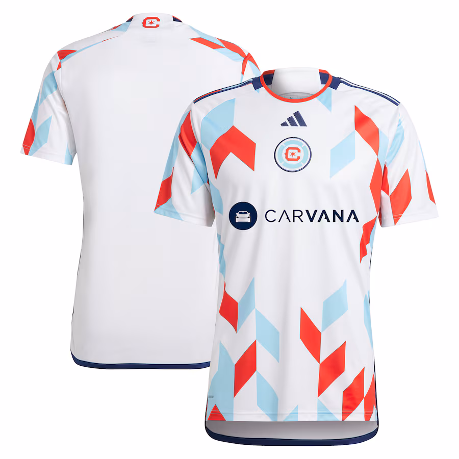 Men's Chicago Fire  adidas White 2024 A Kit For All Replica Jersey - Jersey