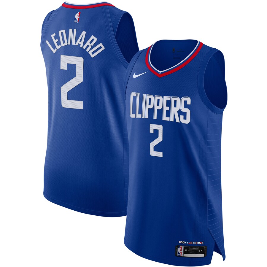 Men's LA Clippers Kawhi Leonard Nike Royal Authentic Jersey - Icon Edition - Jersey