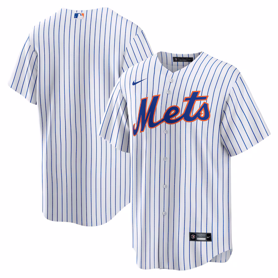 Men's New York Mets Nike White Home Blank Replica Jersey - Jersey