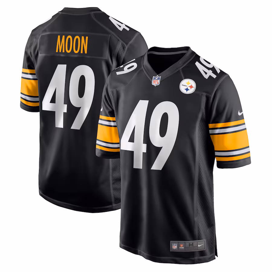 Men's Pittsburgh Steelers Jeremiah Moon Nike Black Game Jersey - Jersey