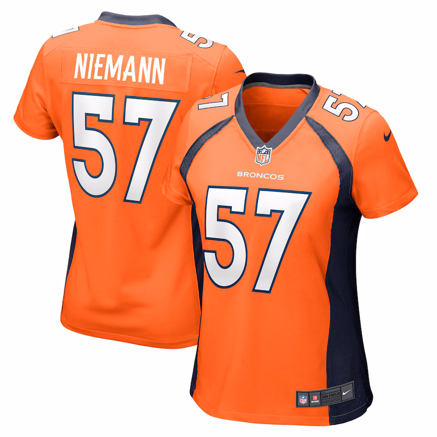Women's Denver Broncos Ben Niemann Nike  Orange Team Game Jersey - Jersey