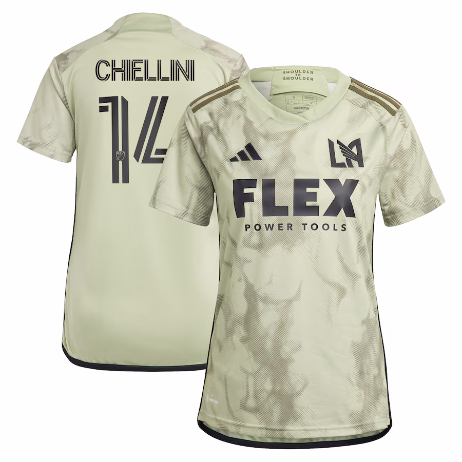 Women's LAFC Giorgio Chiellini adidas Green 2023 Smokescreen Replica Player Jersey - Jersey
