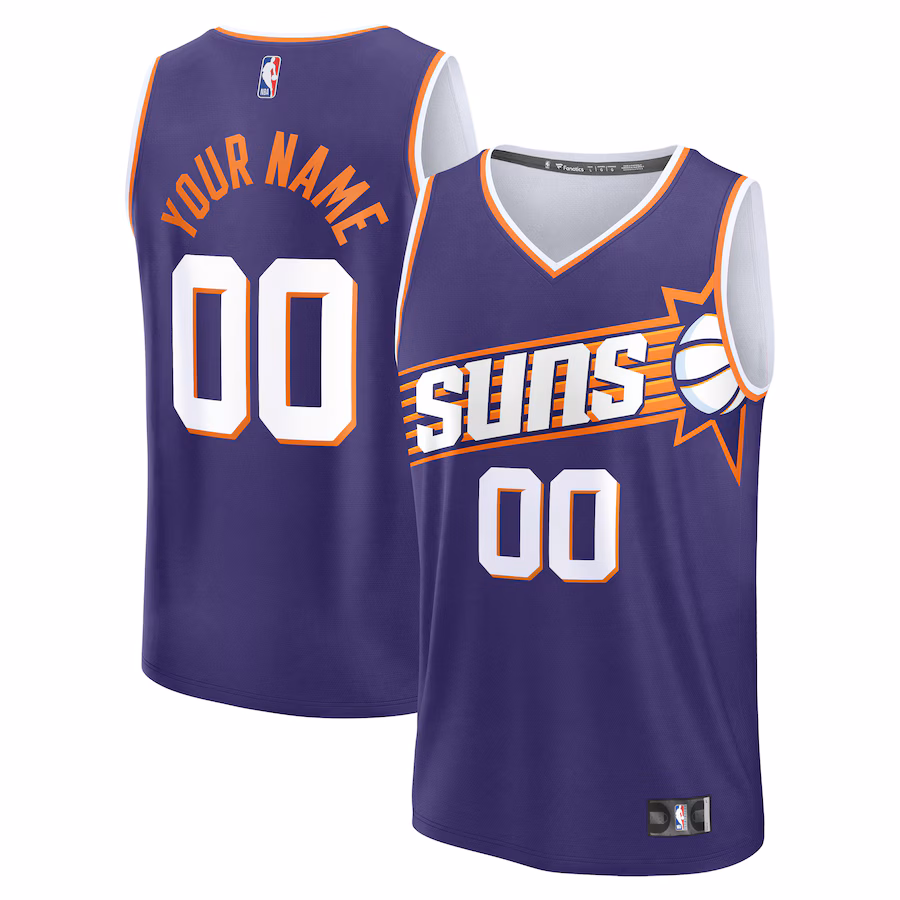 Youth Phoenix Suns  Fanatics Purple Custom Fast Break Jersey - Icon Edition - Jersey