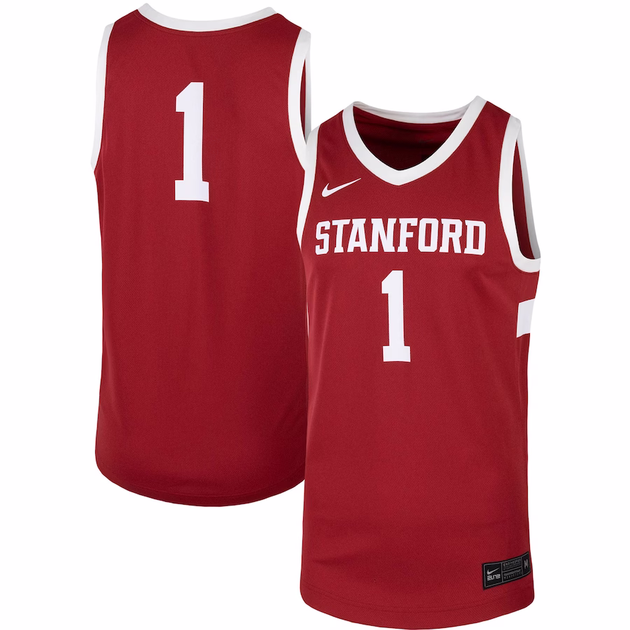 #1 Stanford Cardinal Nike Team Replica Basketball Jersey - Cardinal - Jersey