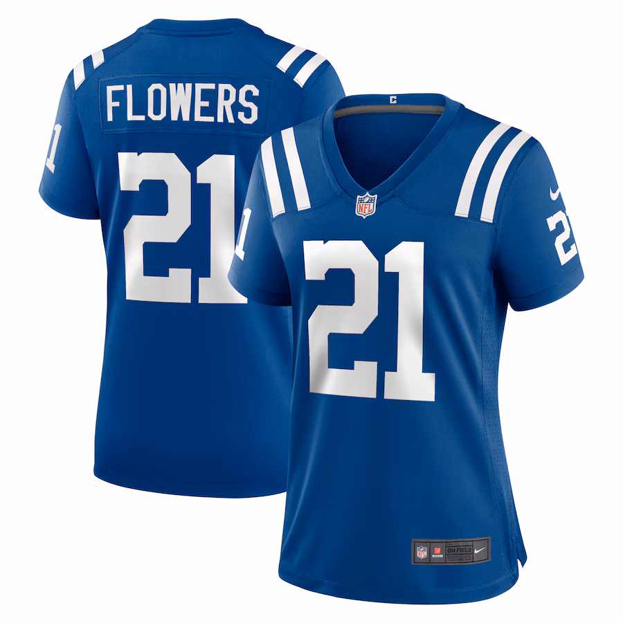 Women's Indianapolis Colts Dallis Flowers Nike  Royal Game Jersey - Jersey