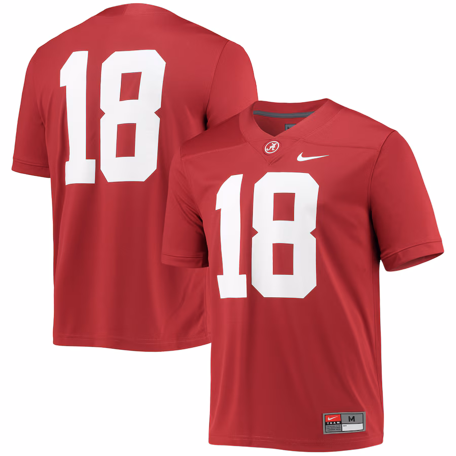#18 Alabama Crimson Tide Nike Game Jersey - Crimson - Jersey