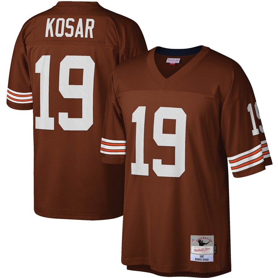 Men's Cleveland Browns Bernie Kosar Mitchell & Ness Brown Legacy Replica Jersey - Jersey