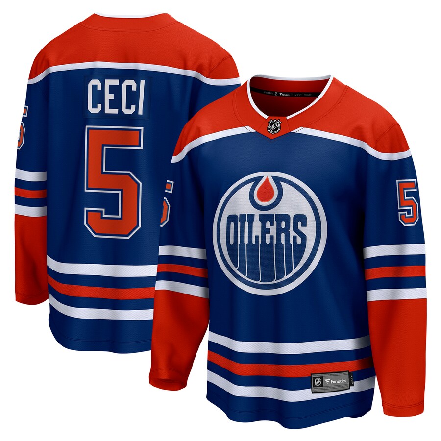 Men's Edmonton Oilers Cody Ceci Fanatics Branded Royal Home Breakaway Player Jersey - Jersey