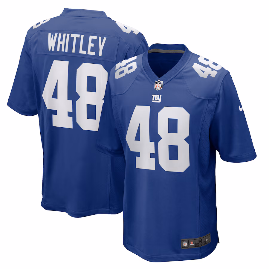 Men's New York Giants Benton Whitley Nike Royal Team Game Jersey - Jersey