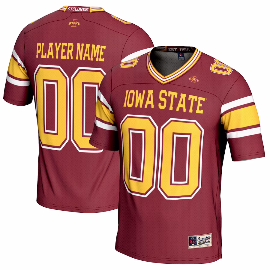 Iowa State Cyclones GameDay Greats NIL Pick-A-Player Football Jersey - Cardinal - Jersey