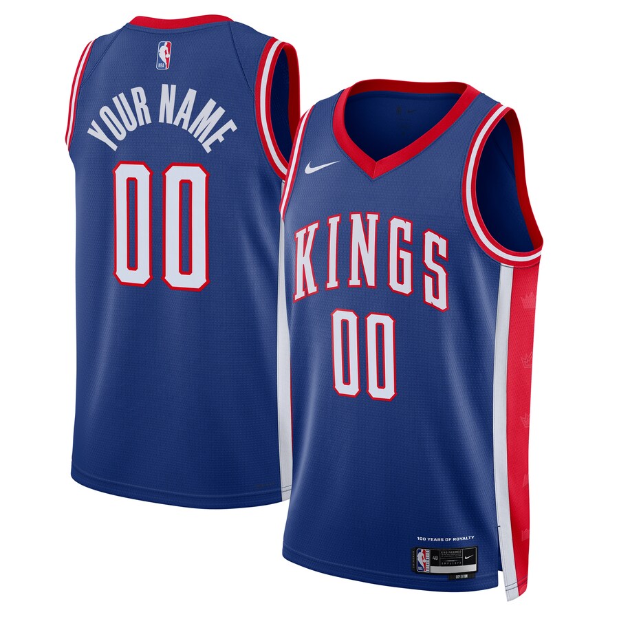 Unisex Sacramento Kings Nike Blue 2024/25 Custom Swingman Jersey - City Edition - Jersey