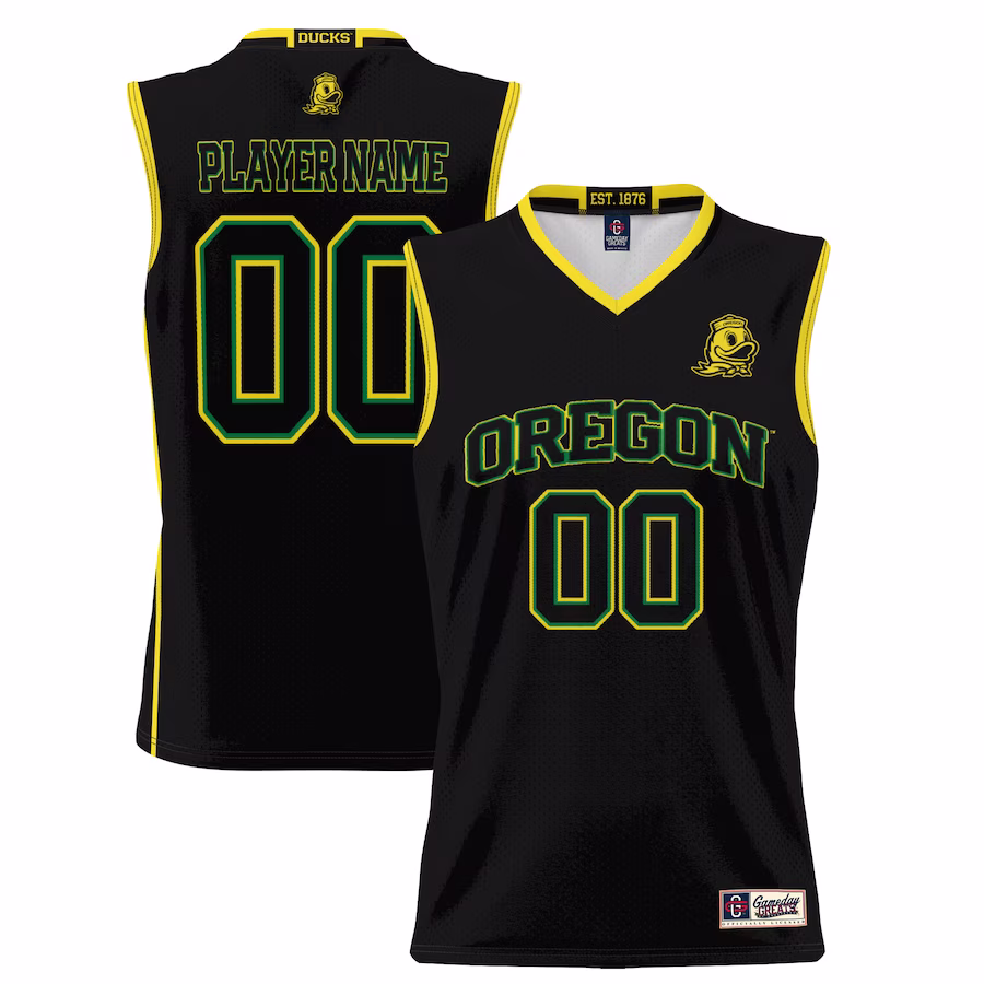 Oregon Ducks GameDay Greats Unisex  Lightweight NIL Pick-A-Player Basketball Jersey - Black - Jersey