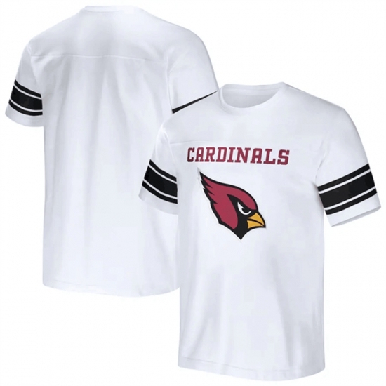 Men's Arizona Cardinals White X Darius Rucker Collection Football Striped T Shirt - Jersey
