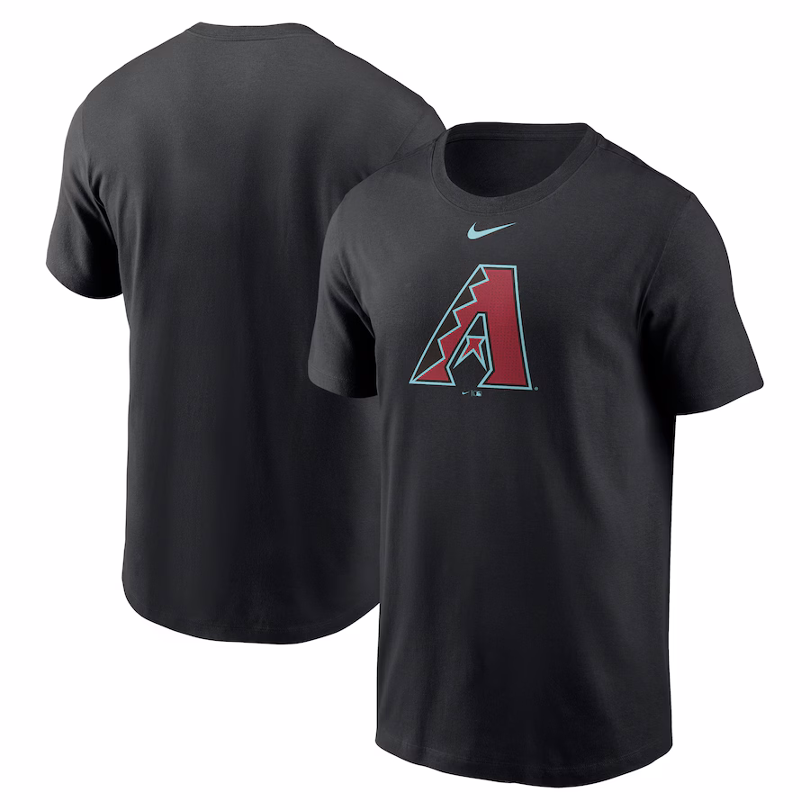 Men's Arizona Diamondbacks Nike Black Large Logo T-Shirt - Jersey