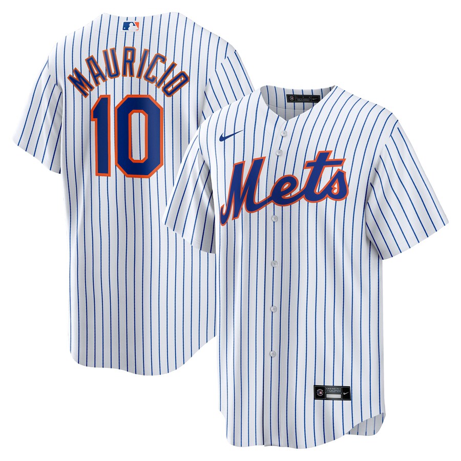 Men's New York Mets Ronny Mauricio Nike White Home Replica Jersey - Jersey