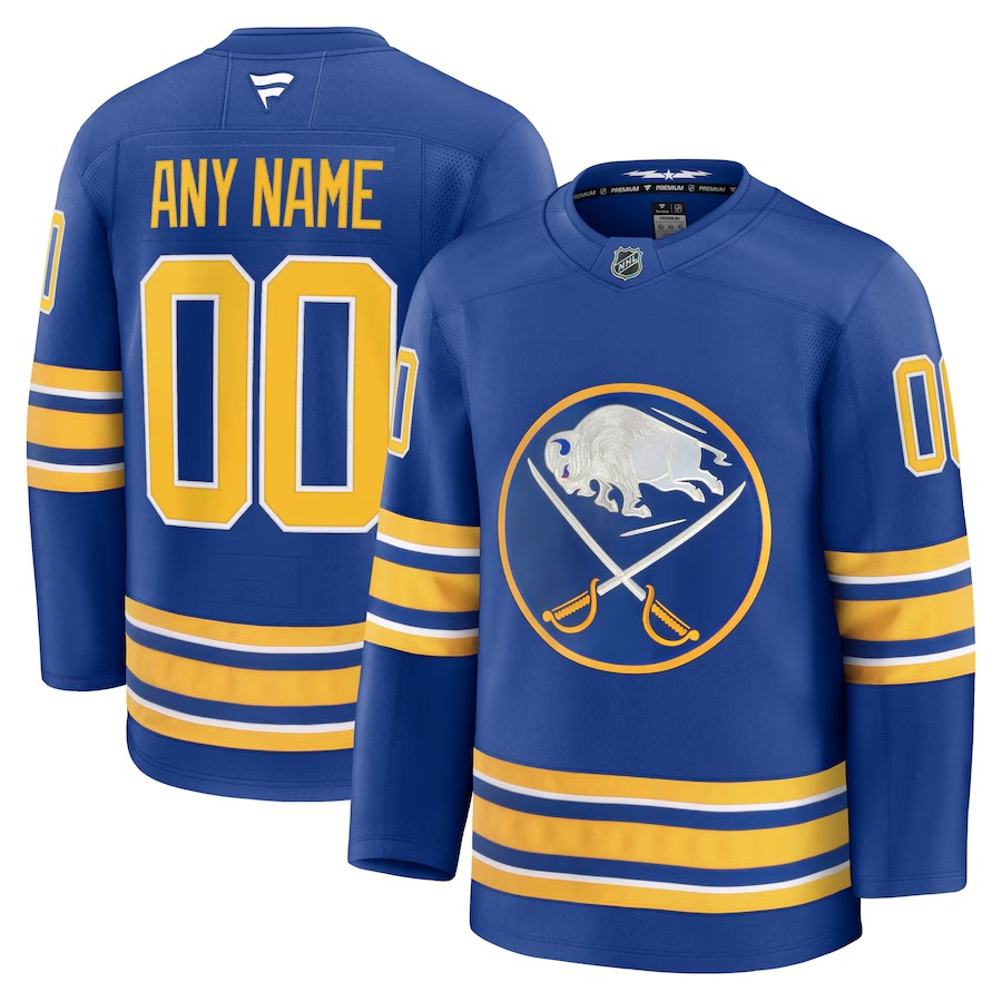 Men's Buffalo Sabres Fanatics Royal Home Premium Custom Jersey - Jersey