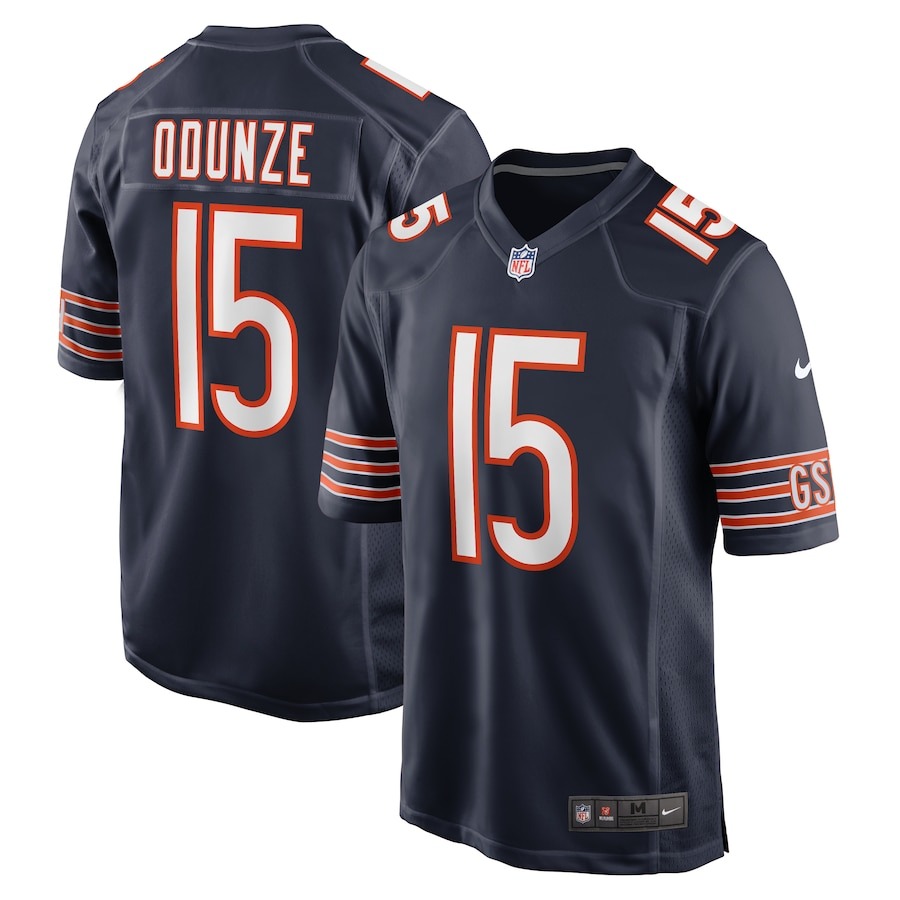 Men's Chicago Bears Rome Odunze Nike Navy 2024 NFL Draft First Round Pick Player Game Jersey - Jersey